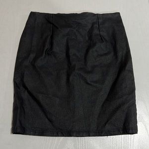 Windsor leather skirt